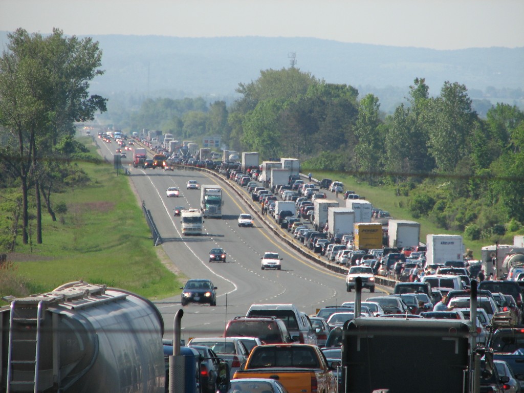 crowded highway