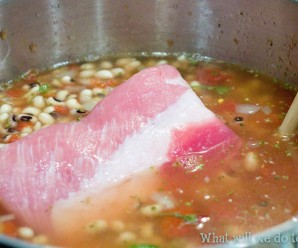 salt pork in soup